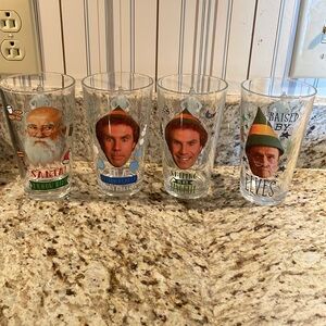 'Elf' Collector's Series Pint Glass 4 Pack With Pictures And Movie Quotes